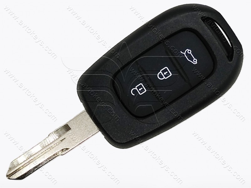 Корпус ключа Renault Duster, 3 кнопки, лезо VAC102