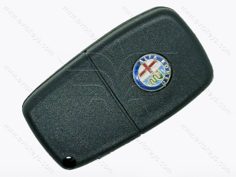 Корпус викидного ключа Alfa Romeo 166, 2 кнопки, лезо SIP16, лого