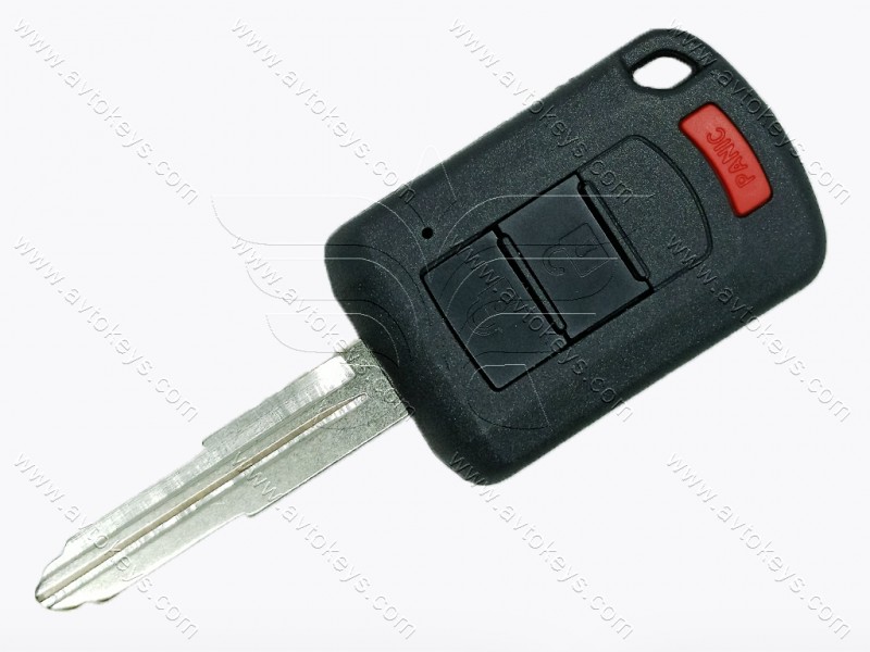 Корпус ключа Mitsubishi Eclipse, Lancer, Outlander та інші, 2+1 кнопки, лезо MIT11R без лого