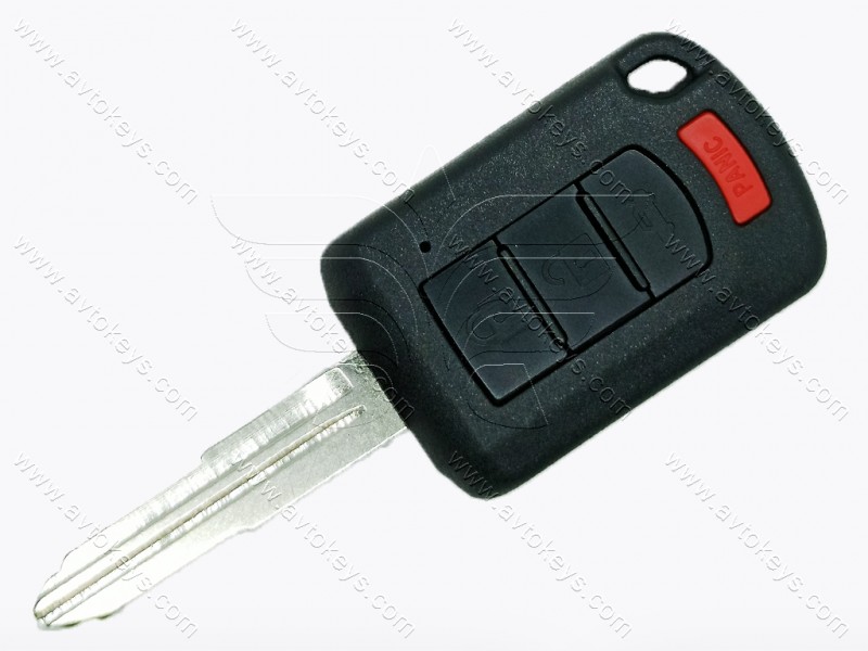 Корпус ключа Mitsubishi Lancer, 3+1 кнопки, лезо MIT11R без лого