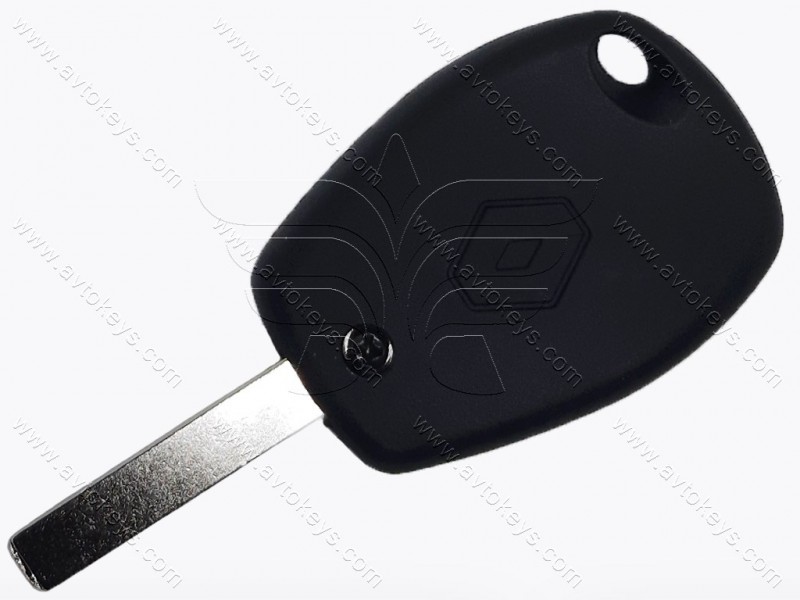 Корпус ключа Renault Kangoo, Trafic, Clio та інші, 2 кнопки, лезо VA2, лого