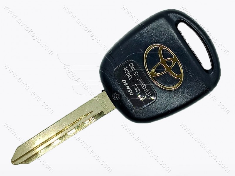 Корпус ключа Toyota Avensis, Corolla, Yaris та інші, 3 кнопки, лезо TOY47, тип 1