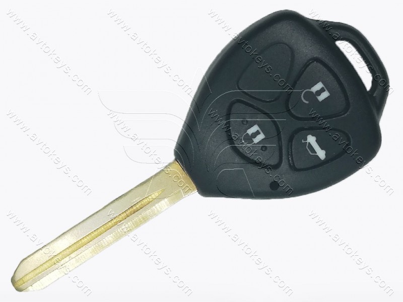 Корпус ключа Toyota Avensis та інші, 3 кнопки, лезо TOY47, без лого