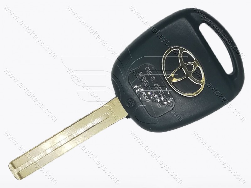 Корпус ключа Toyota, 3 кнопки, лезо TOY49 (довге), з лого