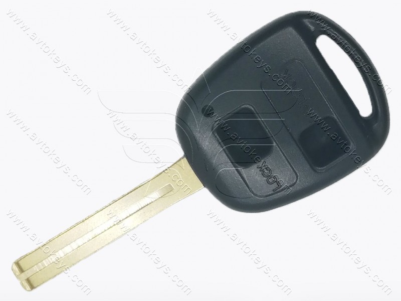Корпус ключа Toyota, 2 кнопки, лезо TOY49 (довге), з лого
