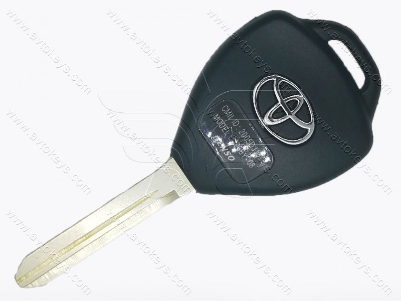 Корпус ключа Toyota, 2 кнопки, лезо TOY47, лого
