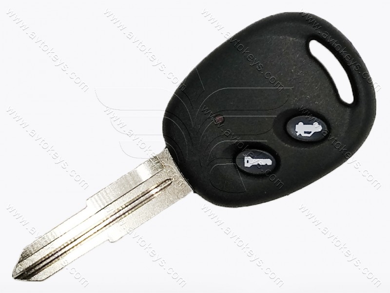 Корпус ключа Chevrolet Aveo, 2 кнопки, лезо DWO4R, без лого
