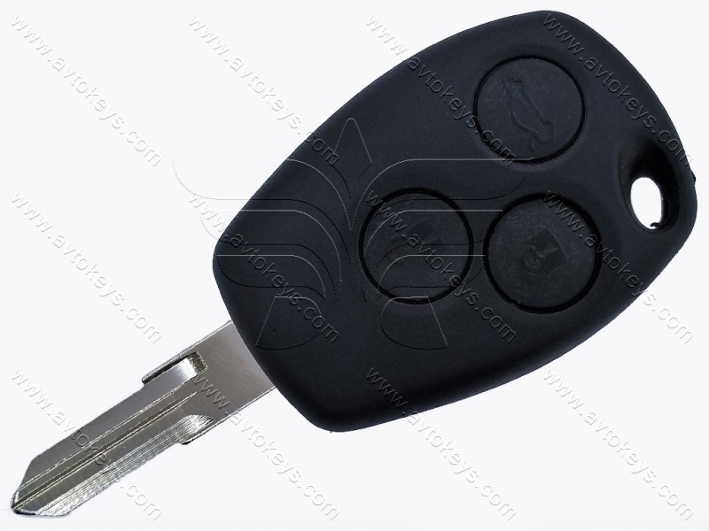Корпус ключа Renault Kangoo, Traffic та інші, 3 кнопки, лезо VAC102