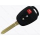 Корпус ключа Toyota Rav4, Highlander та інші, 2+1 кнопки, лезо TOY43