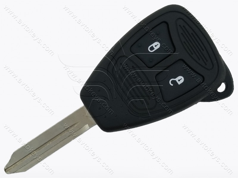 Корпус ключа Chrysler/ Dodge/ Jeep, 2 кнопки, тип 1, лезо СY22