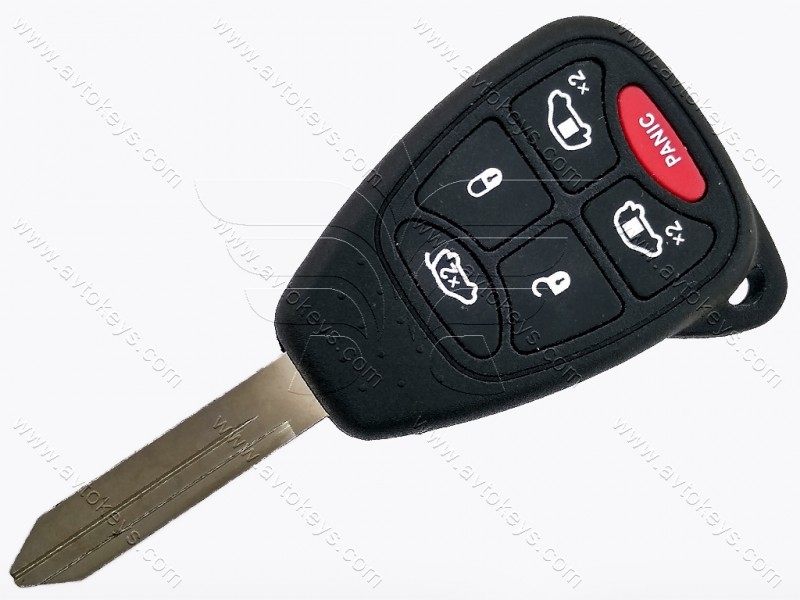 Корпус ключа Chrysler/Doodge/Jeep 5+1 кнопки тип 2, лезо СY22