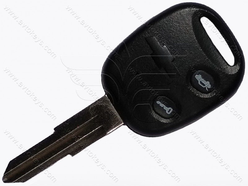 Корпус ключа Chevrolet Epica, 2 кнопки, лезо DWO5, лого