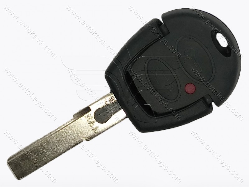 Корпус ключа Volkswagen, 2 кнопки (Car/Key), лезо HU66