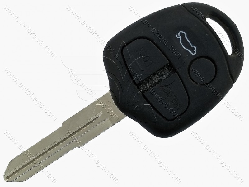 Корпус ключа Mitsubishi L200, Pajero 3 кнопки, лезо MIT8