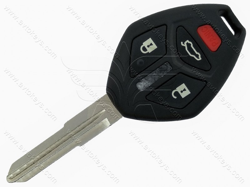 Корпус ключа Mitsubishi Eclipse та інші, 3+1 кнопки, лезо MIT8