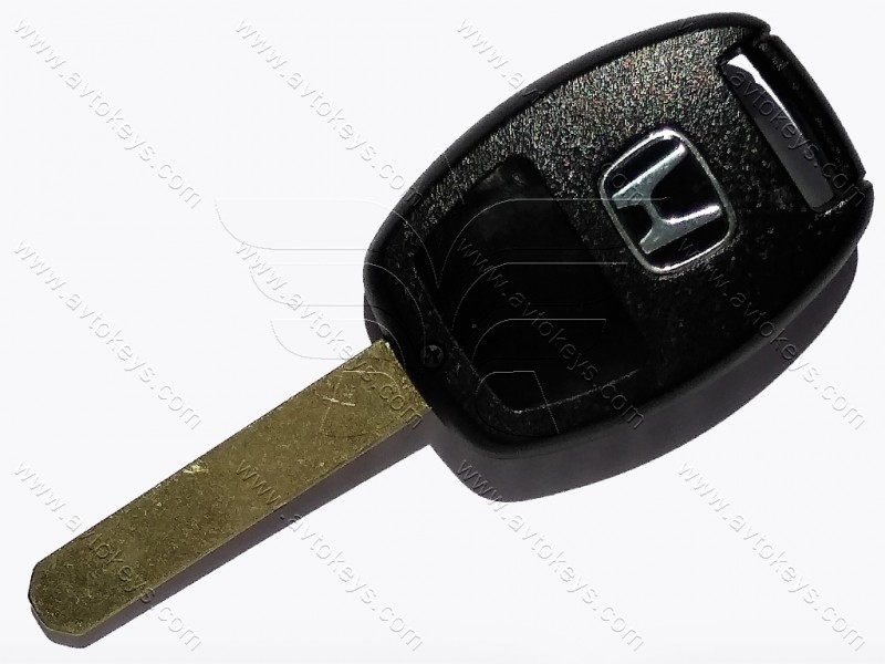 Корпус ключа Honda Civic, Honda Jazz та інші, 2 кнопки, лезо HON66, з місцем під чіп