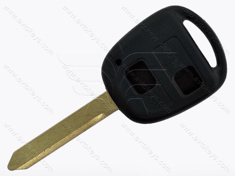 Корпус ключа Toyota Avensis, Corolla, Yaris та інші, 2 кнопки, лезо TOY47, без лого