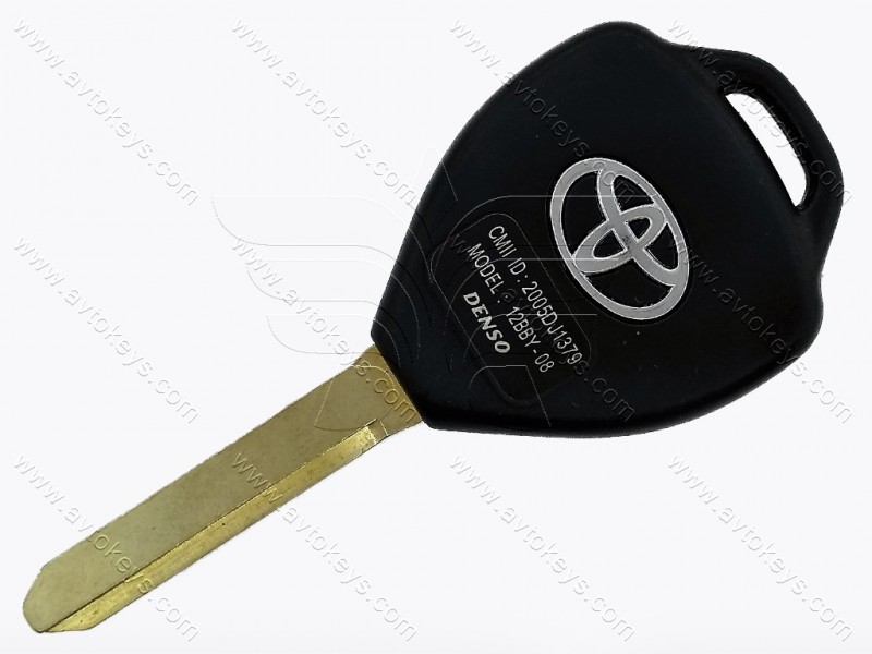 Корпус ключа Toyota Avensis та інші, 3 кнопки, лезо TOY47, лого