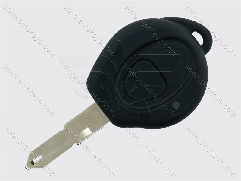 Корпус ключа Peugeot 206, 1 кнопка, лезо NE72