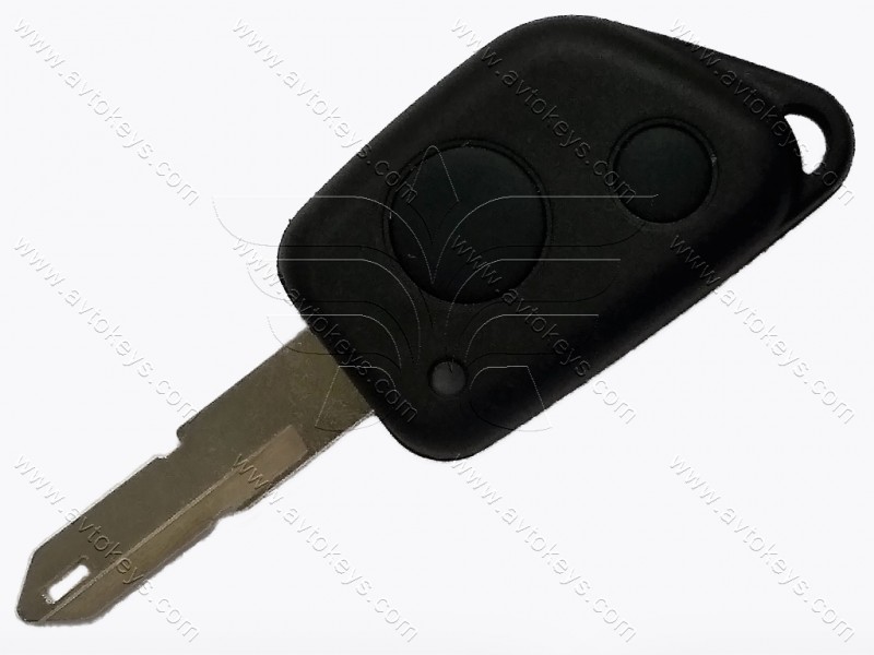 Корпус ключа Peugeot, 2 кнопки, лезо NE73, з місцем під ІЧ-порт