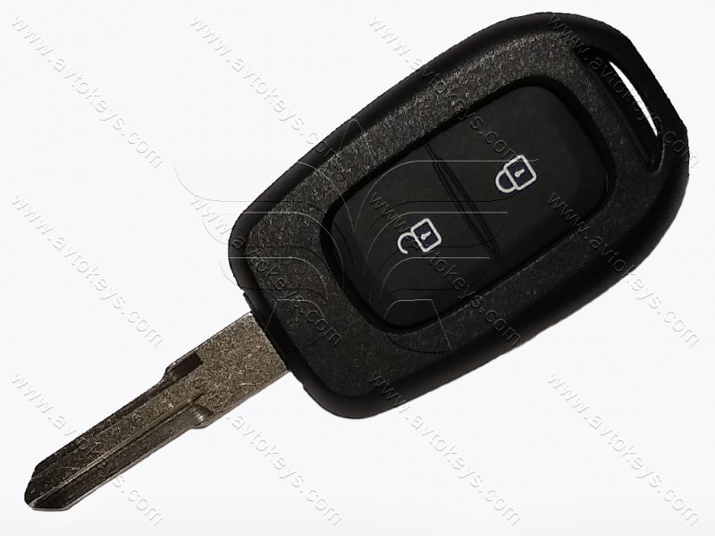 Корпус ключа Renault Duster, 2 кнопки, лезо HU136