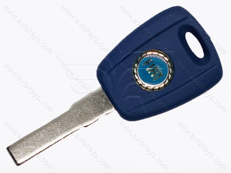 Корпус ключа із місцем під чіп Fiat Doblo, Ducato, Idea, Punto, Stilo, лезо SIP22, синій