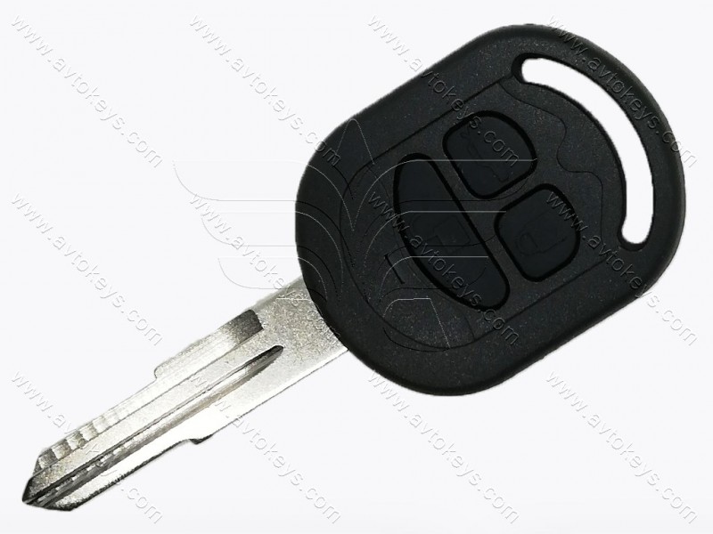 Корпус ключа Chevrolet Lacetti, 3 кнопки, лезо DWO4R.