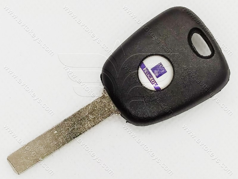 Корпус ключа з місцем під чіп Peugeot 107, 1007, 407 та інші, лезо VA2
