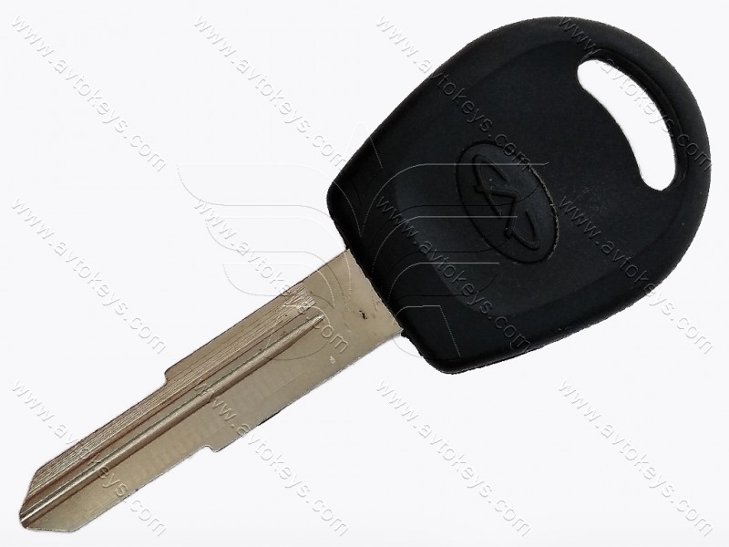 Корпус ключа із місцем під чіп Chery A13 (8CB) (Zaz Forza), лого