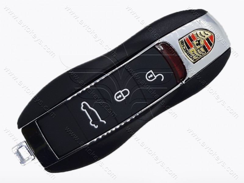 Корпус смарт ключа Porsche Cayenne, Cayman, Macan, 3+1 кнопки