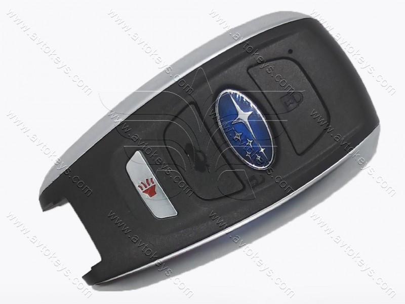 Корпус смарт ключа Subaru Legacy, Outback, BRZ, Forester, Impreza, STI, WRX, Crosstrek, 3+1 кнопки, з лого