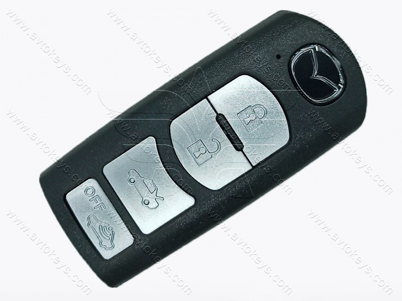 Корпус смарт ключ Mazda 4 кнопки, тип 1