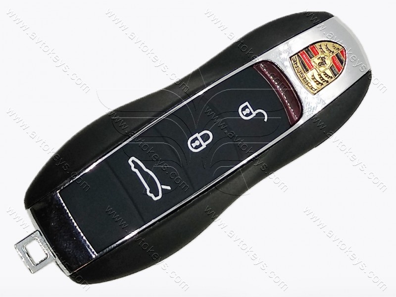 Корпус смарт ключа Porsche Cayenne, Panamera, Macan, 3 кнопки