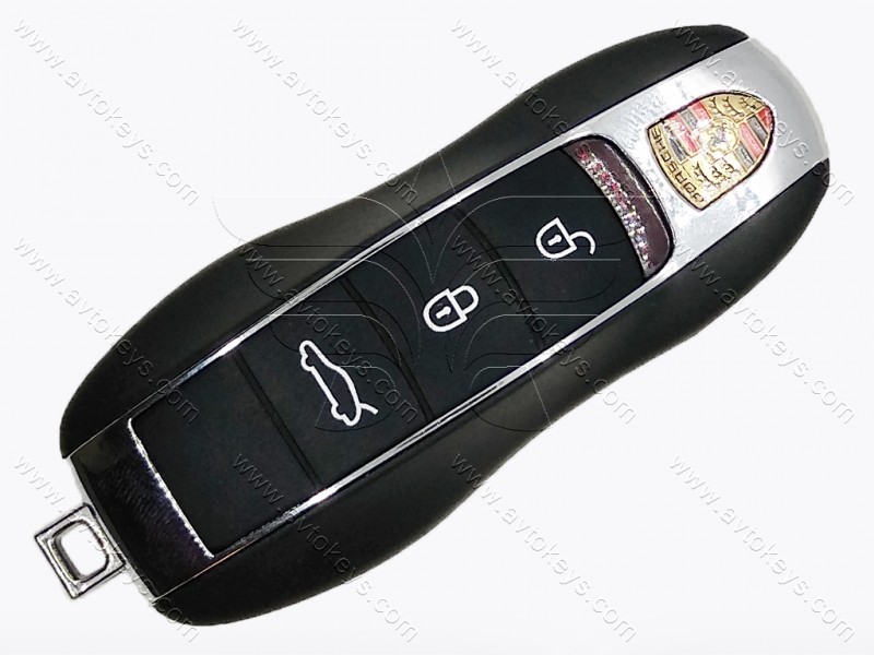 Корпус смарт ключа Porsche Cayenne, Panamera, Macan, 3+1 кнопки