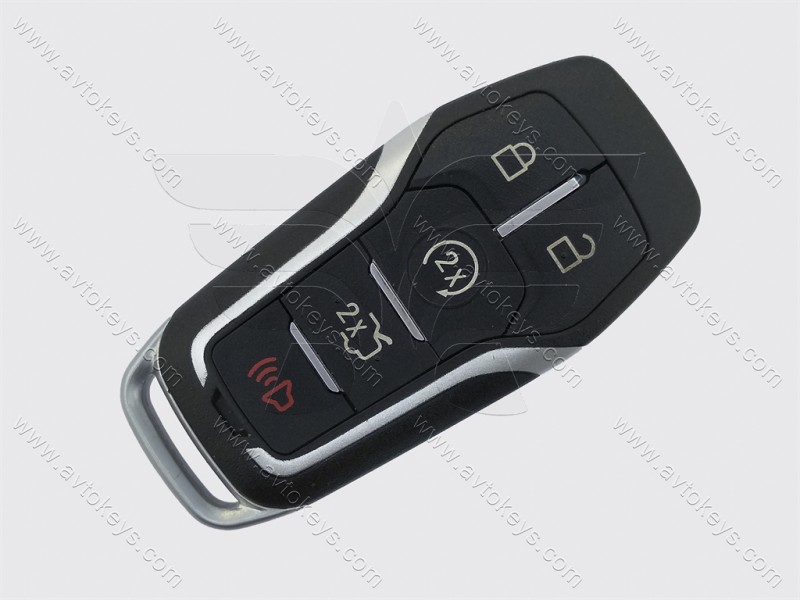 Корпус смарт-ключа Ford Fusion, Explorer, Edge, F-150, 4+1 кнопки, без лого