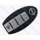 Корпус смарт ключа Nissan Sentra, Versa, Armada та інші, 3+1 кнопки, тип 1