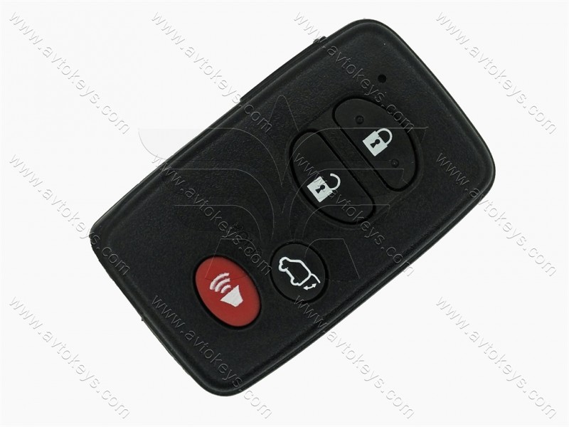 Корпус смарт ключа Toyota Rav4, Camry, Land Cruiser, Venza, 3+1 кнопки