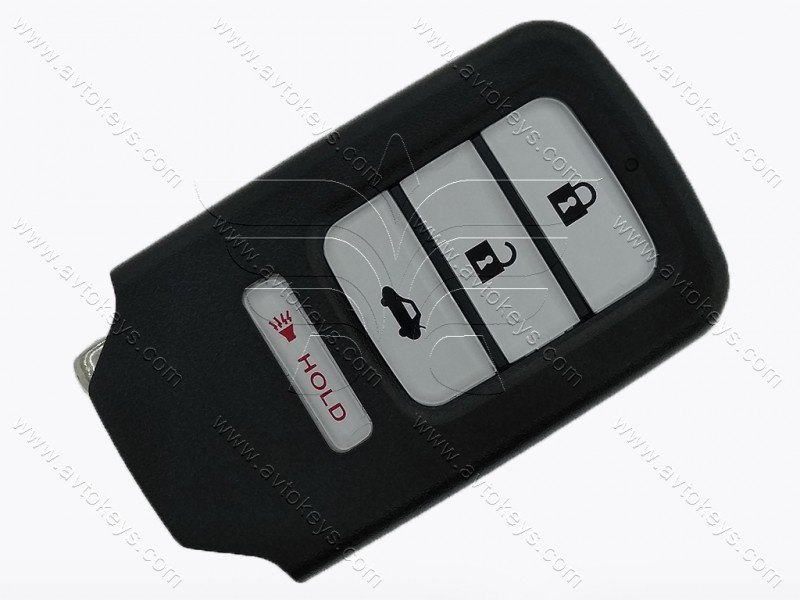 Корпус смарт ключа Honda Accord, Civic та інші, 3+1 кнопки, лого