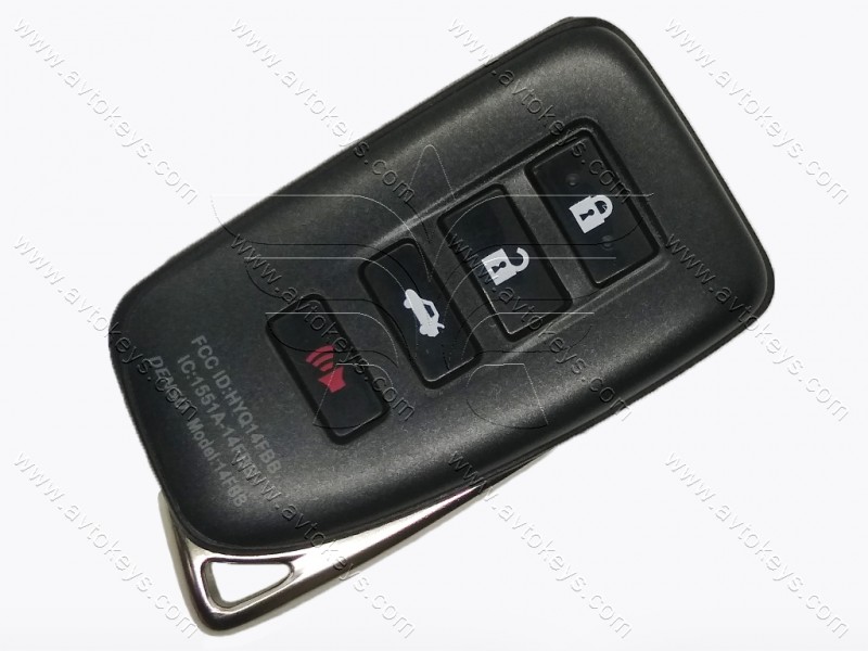 Корпус смарт ключа Lexus NX200T, NX200, NX300H, 3+1 кнопки