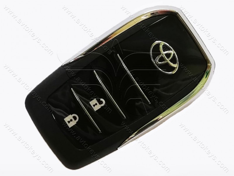 Корпус викидного ключа Toyota Yaris, Hilux та інші, 2 кнопки, лезо TOY43, під переробку