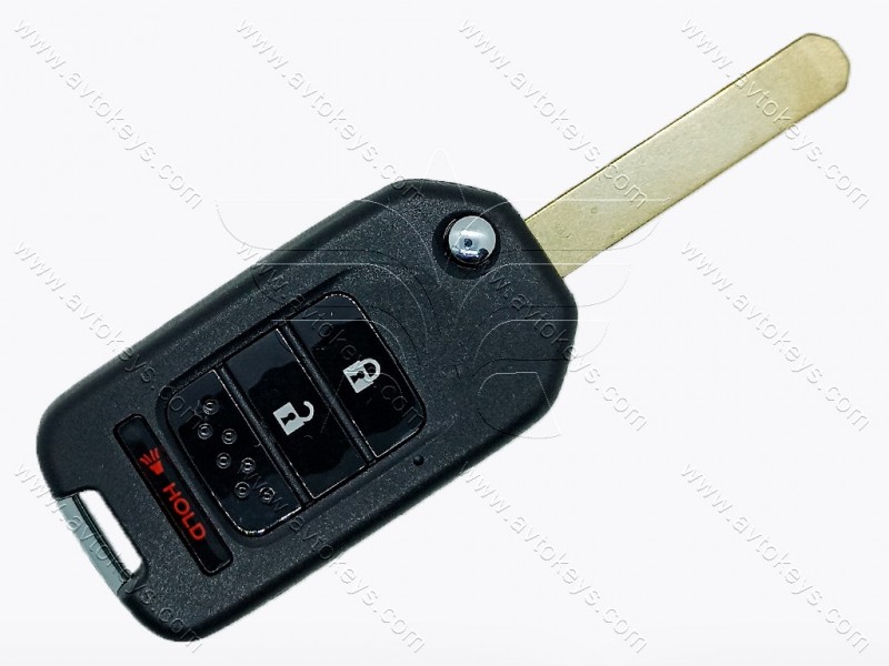 Корпус викидного ключа Honda CR-V, Crosstour та інші, 2+1 кнопки, під переробку