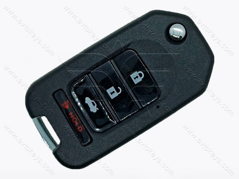 Корпус викидного ключа Honda Accord, Civic та інші, 3+1 кнопки, під переробку