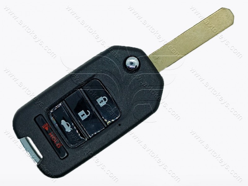 Корпус викидного ключа Honda Accord, Civic та інші, 3+1 кнопки, під переробку