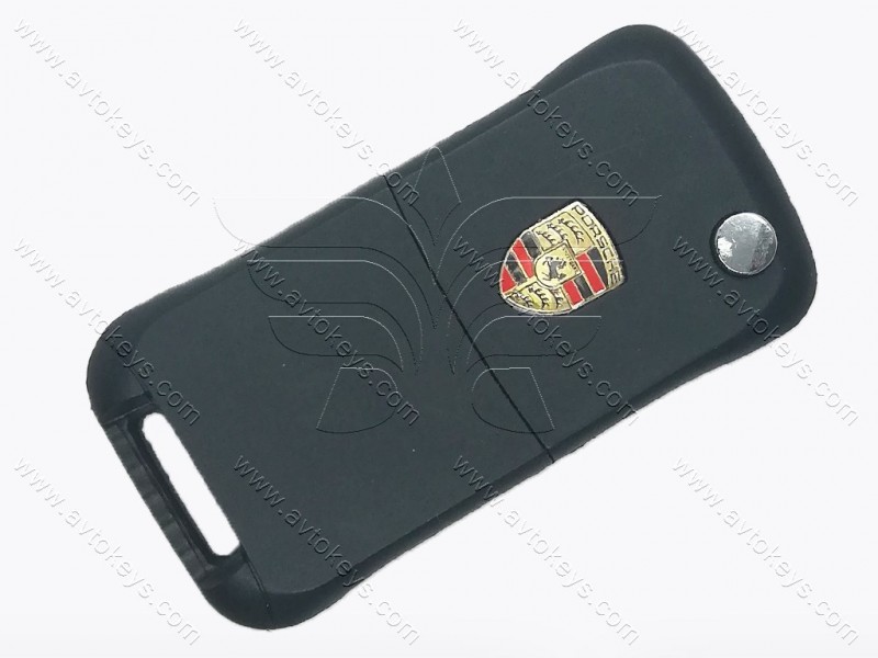 Корпус викидного ключа Porsche Cayenne, 2 кнопки, лезо HU66