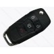 Корпус викидного ключа Ford Fusion та інші, 3+1 кнопки, лезо HU101, лого