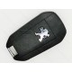 Корпус викидного ключа Peugeot 508, 3 кнопки, лезо HU83