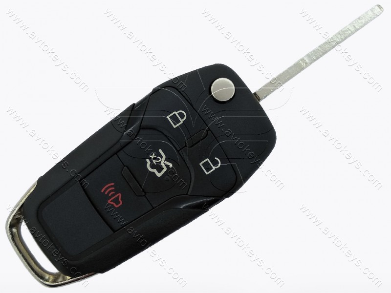 Корпус викидного ключа Ford Fusion та інші, 3+1 кнопки, лезо HU101