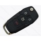 Корпус викидного ключа Ford Fusion та інші, 3+1 кнопки, лезо HU101