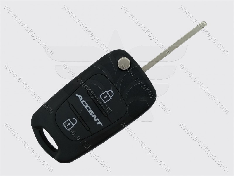 Корпус викидного ключа Hyundai Accent 3 кнопки, лезо HYN17