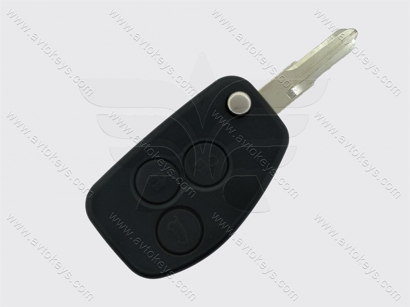 Корпус викидного ключа Renault 3 кнопки, лезо VAC102